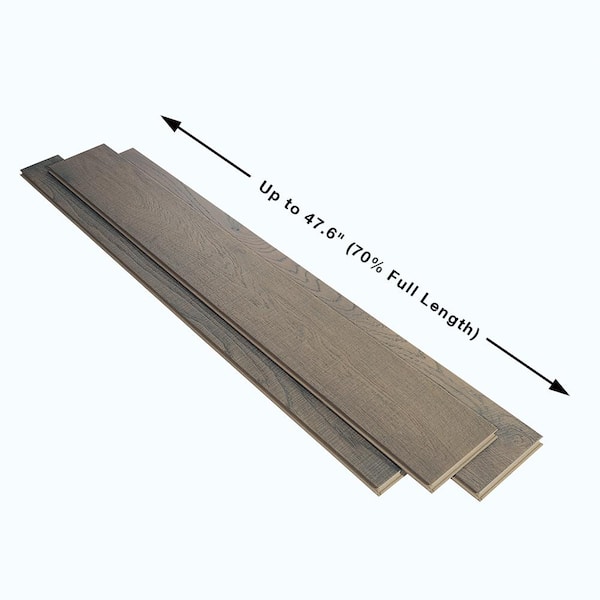 Malibu Wide Plank Half Moon French Oak 3/8 in. T x 4 & 6 in. W Click Lock Distressed Engineered Hardwood Flooring (19.8 sq. ft./case)