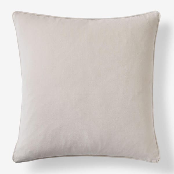 Legends Luxury Sand Velvet 24 in. X  24 in. Throw Pillow Cover