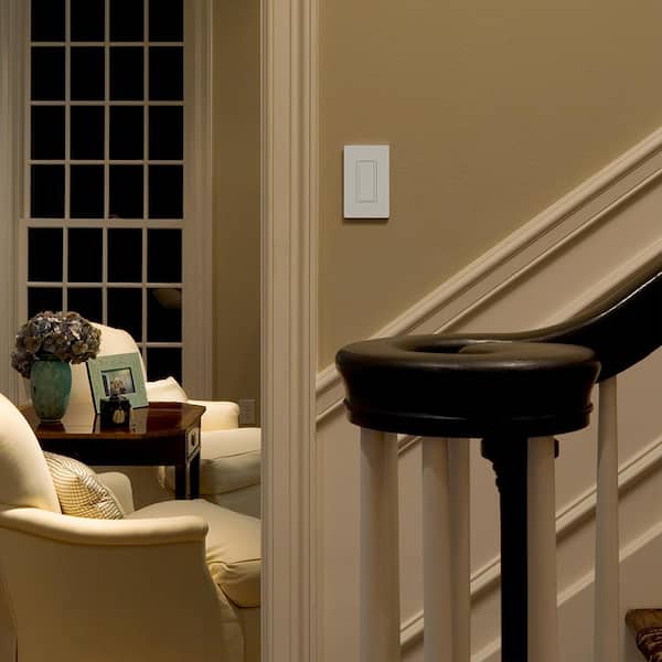 Maestro Digital Push Button Light Switch, On/Off 8-Amp/Multi-Location, Brown (MA-S8AM-BR)