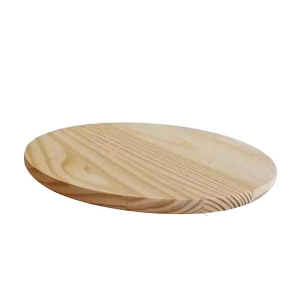MMOBILITY Edge-Glued Round (Common Softwood Boards: 0.75 in. x 11.75 in. x 11.75 in.) Pine Wood Round Boards (1)