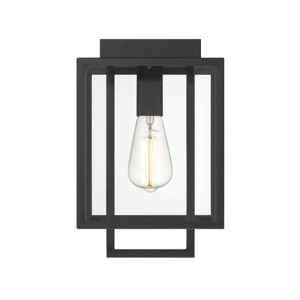 Acclaim Lighting Flushmounts 10.75-in W Matte Black Outdoor Flush Mount Light Acclaim Lighting Flushmounts 10.75-in W Matte Black Outdoor Flush Mount Light