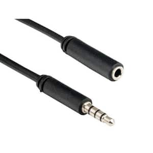 15ft 3.5mm Stereo Audio Extension Cable Male to Female M/F MP3 1/8" 2 Pack Lot 
