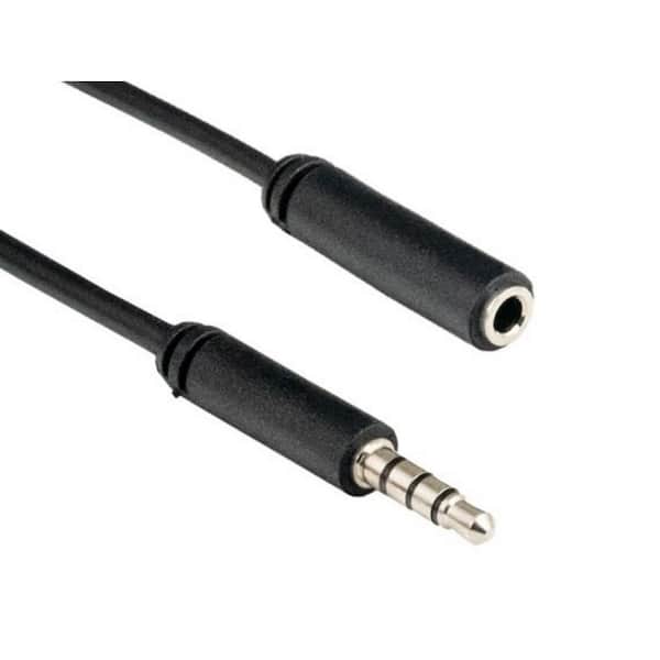 SANOXY 12 ft. 3.5 mm TRRS Male to Female Audio and Microphone Extension Cable