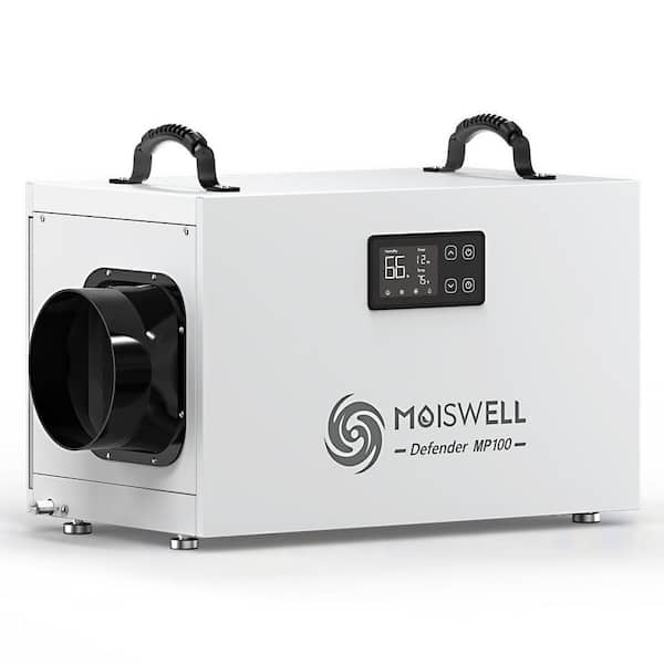 235 pt. 8,000 sq. ft.Bucketless Commercial Dehumidifier with Pump and Drain Hose for Crawl Space Large Basement in White