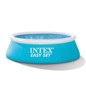6 ft. x 20 in. Easy Set Inflatable Swimming Pool - Aqua Blue 54402E
