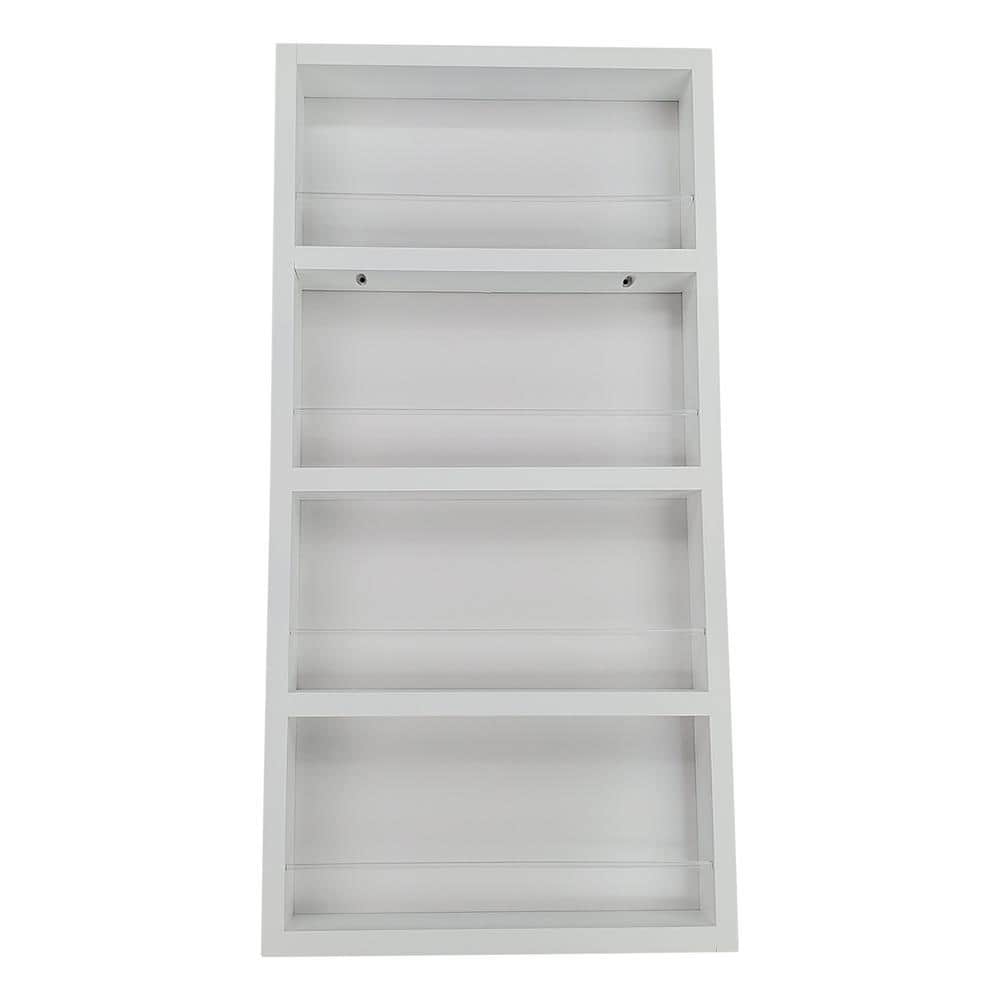 3.5 in. x 14 in. x 28 in. Cityscape White Enamel Wood Spice Rack price history on PriceWatchPro