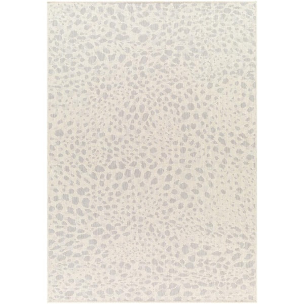 Livabliss Ravello Cream Animal Print 5 ft. x 7 ft. Indoor/Outdoor Area Rug