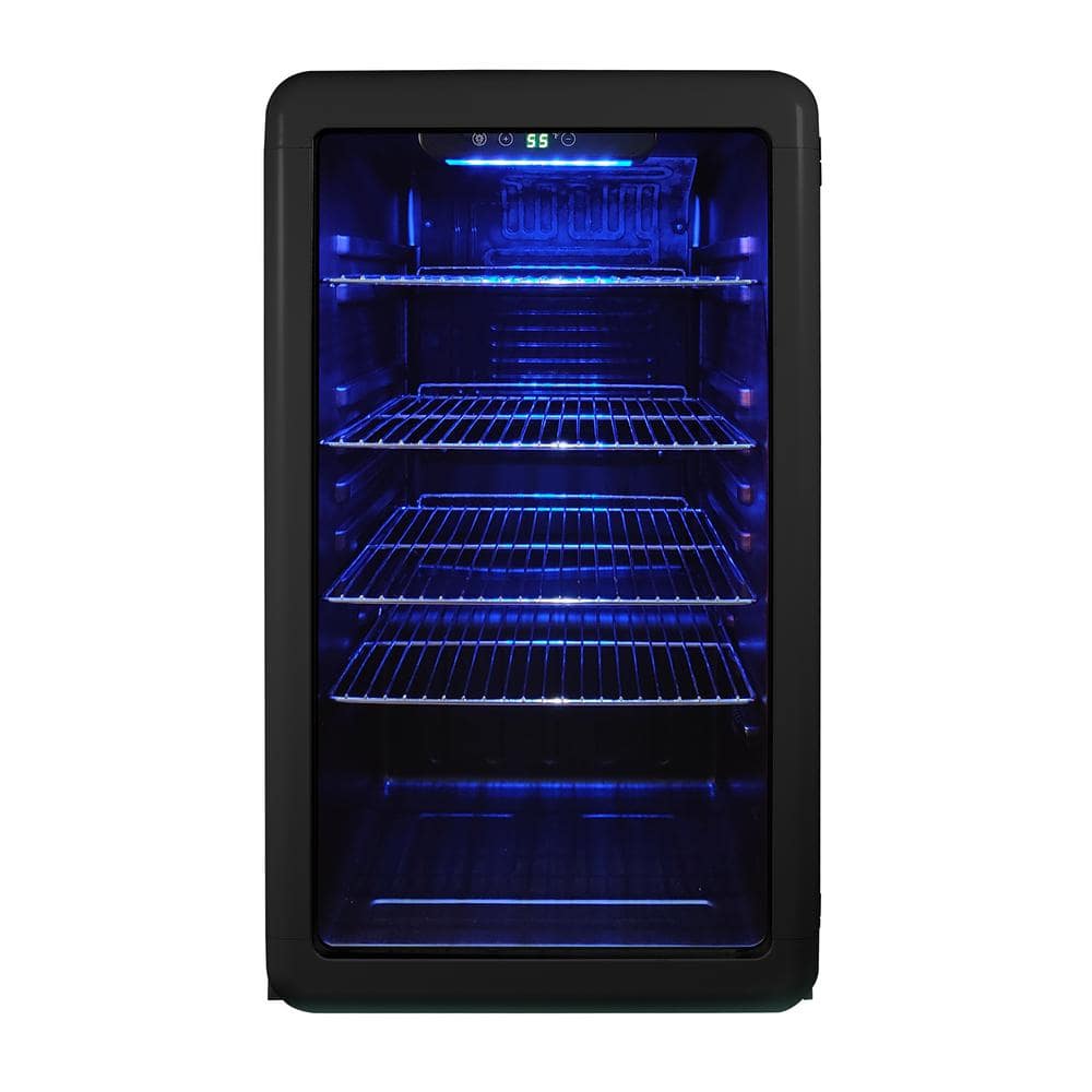 Magic Chef 3.4 cu. ft. Retro Beverage Cooler, in Black