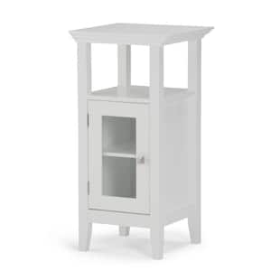 Acadian 30 in. H x 15 in. W Floor Storage Bath Cabinet in Pure White
