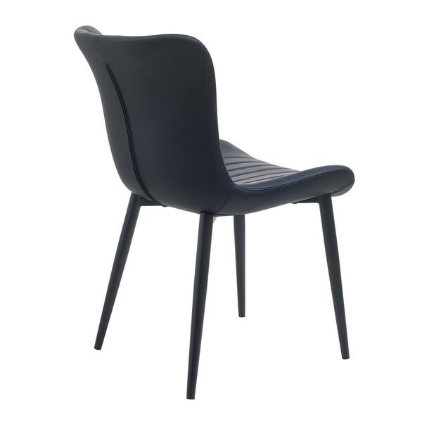 ODUSE-DAILY Mid Century Modern Dining Chairs Set of 4, Black Kitche