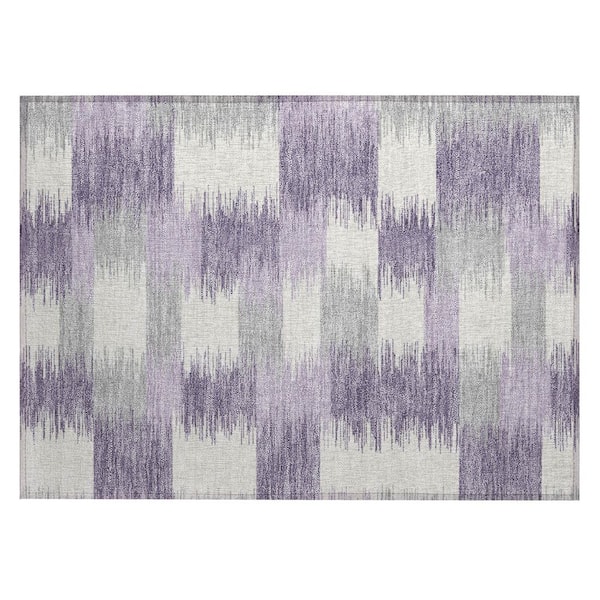 Chantille Machine Washable Indoor/Outdoor Abstract ACN2912 Lilac 3 ft. x 4 ft. Area Rug