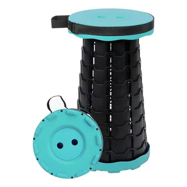 Angel Sar Foldable Retractable Camping Stools with Load Capacity 550 lbs., Green