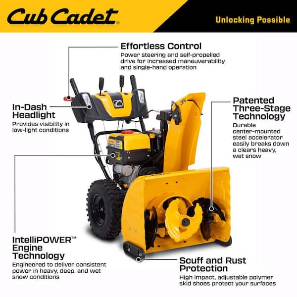 3 x 26 in. 357cc Gas 3-Stage Snow Blower with IntelliPower Engine