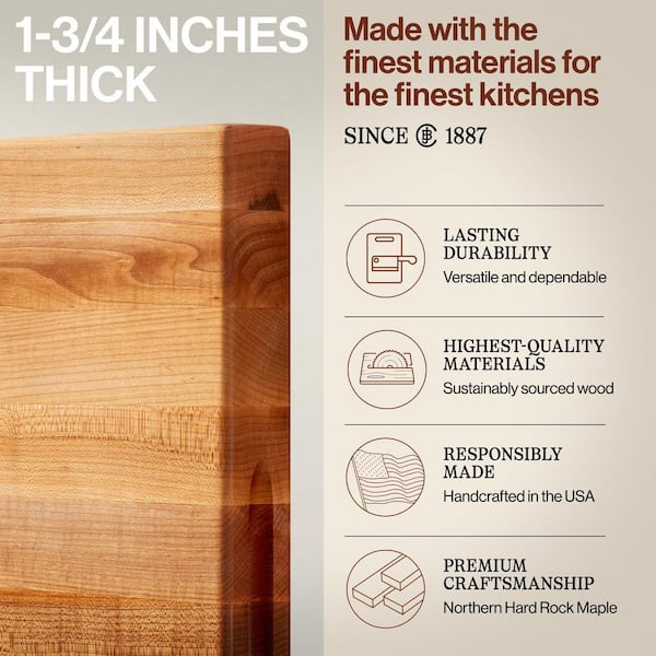 Have a question about JOHN BOOS 24 in. x 18 in. Edge Grain