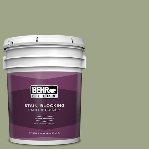 BEHR ULTRA 5 gal. #PPU11-07 Clary Sage Extra Durable Eggshell Enamel Interior Paint & Primer