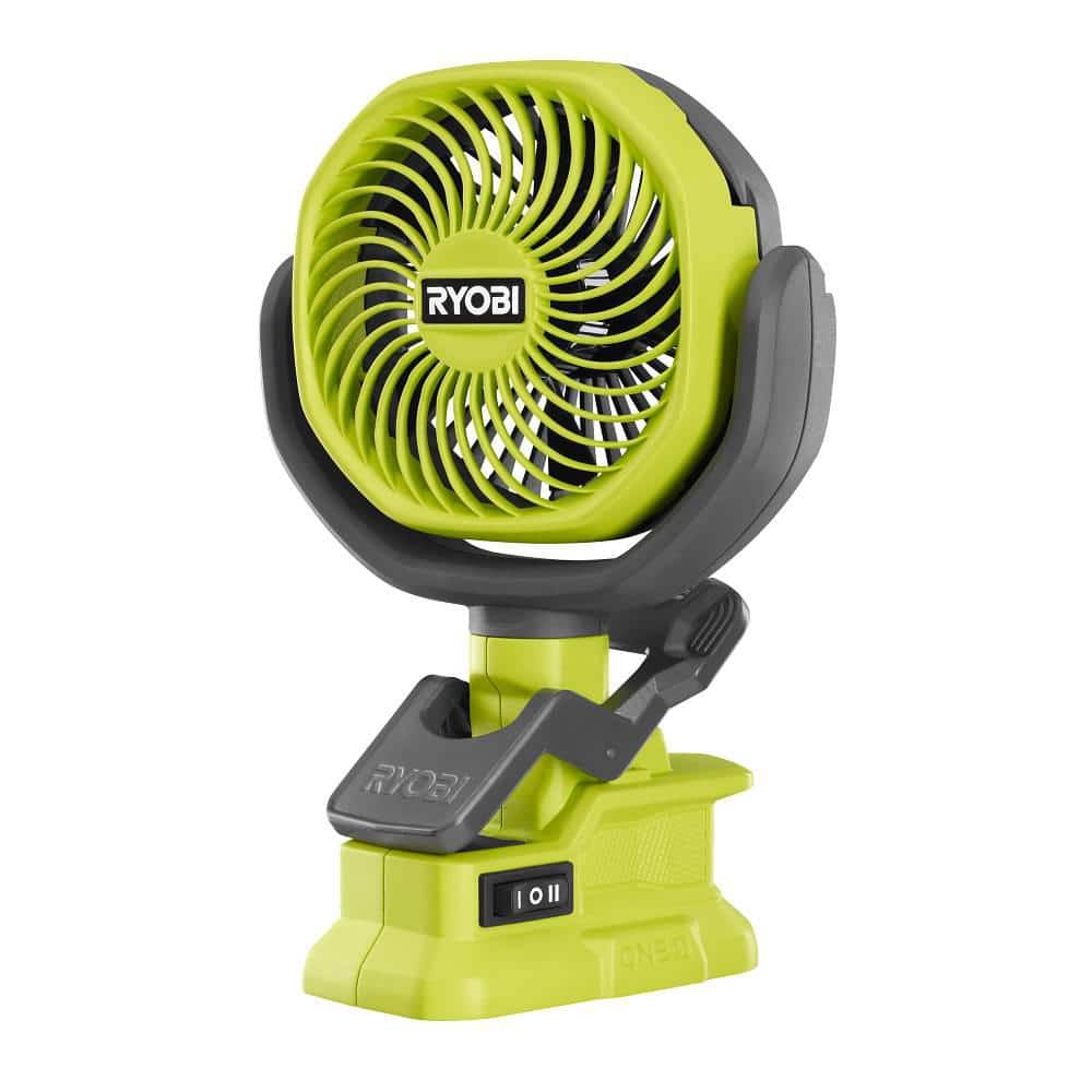 Ryobi One 18v Cordless 4 In Clamp Fan Tool Only Pcf02b The Home Depot