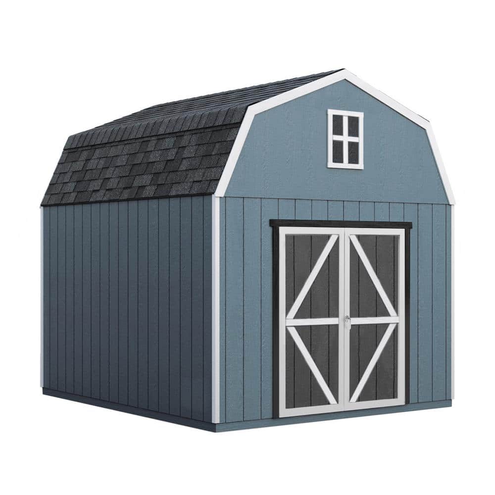 Handy Home Do-it Yourself Braymore 10 ft. x 16 ft. Wooden Storage Shed with Flooring Included ...