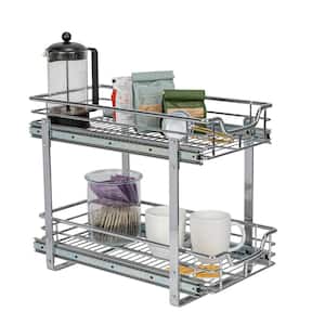 Simply Put 20.5-in W x 14.6875-in H 2-Tier Cabinet-mount Metal