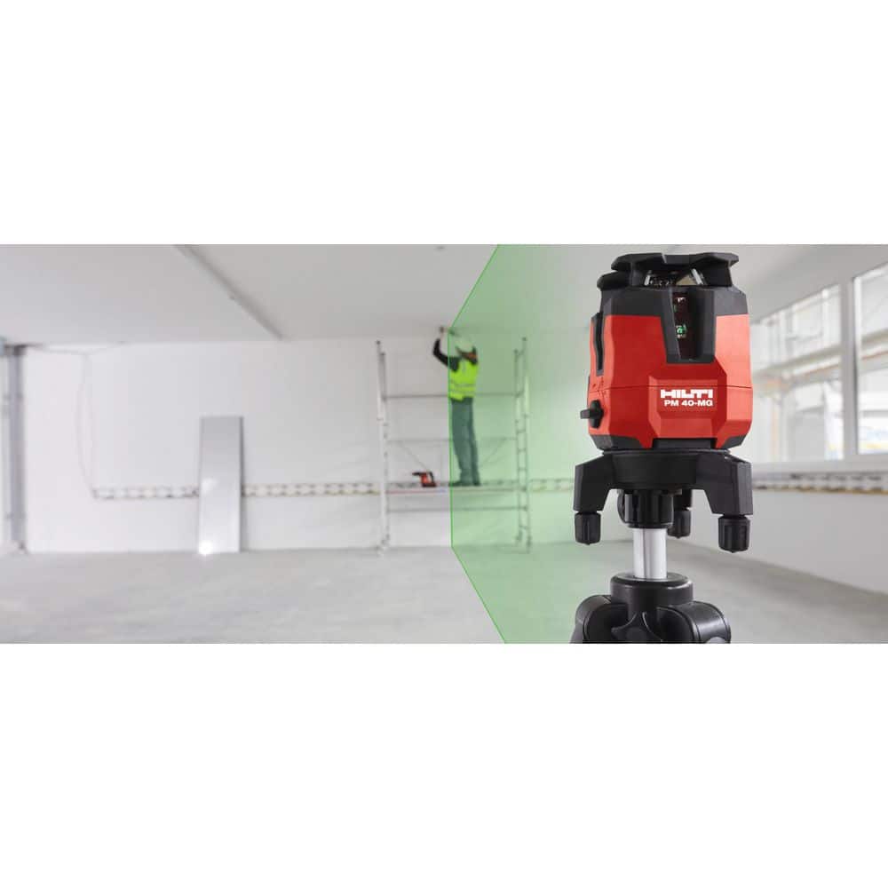 Buy 33 ft. PM 40MG MultiLine Green Laser Level Kit with Battery