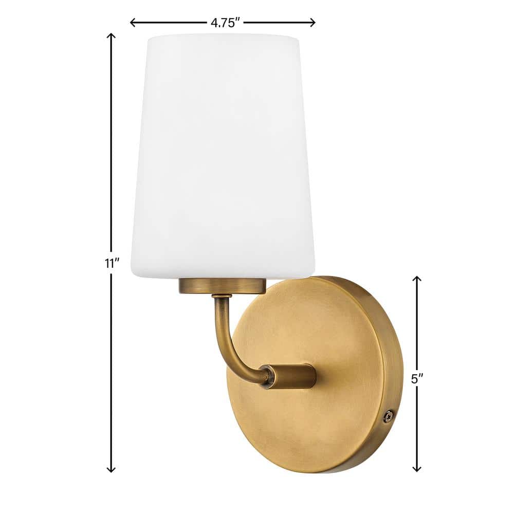 Heritage Brass Slim Elongated Arm Dimmable Bath Sconce