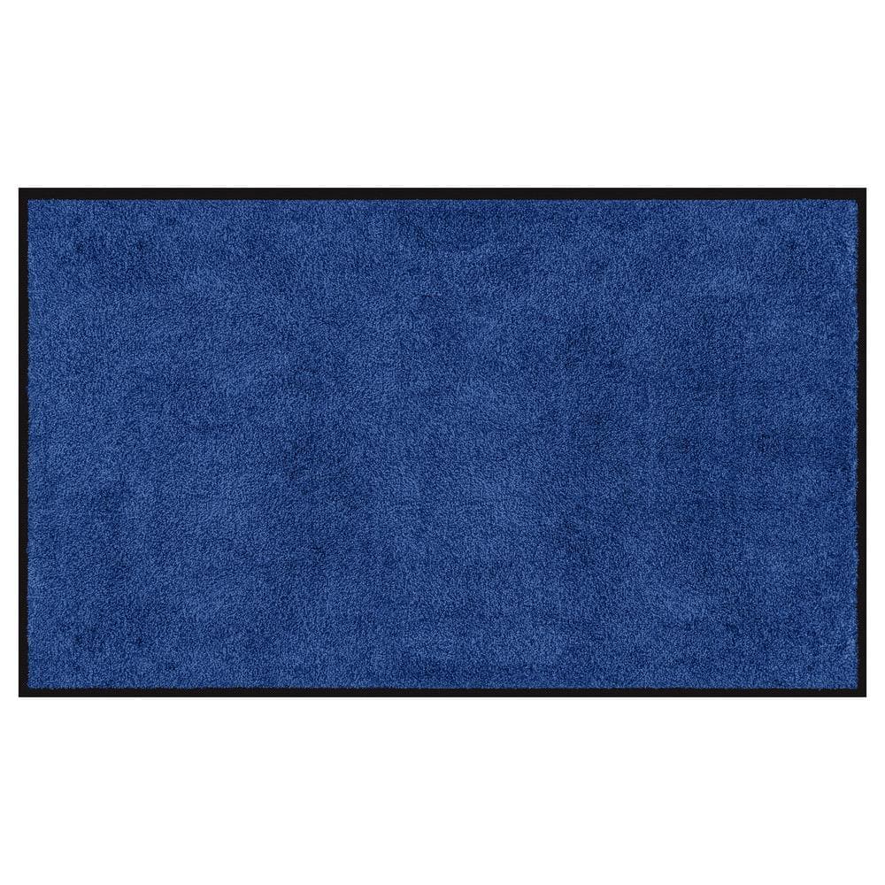 Envelor Indoor Outdoor Doormat Blue 24 in. x 36 in. Stripes Floor Mat  PP-71505-BL-M - The Home Depot