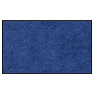 Kaluns Solid Front Doormat, Super Absorbent. 24 in X 36 in (Blue)  24X36-BL-HD - The Home Depot