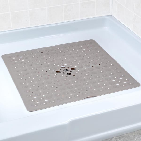 SlipX Solutions 21 in. x 21 in. Square Shower Mat in Tan