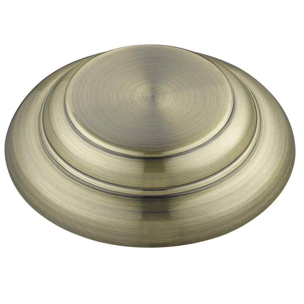 Duncan 14'' Aged Brass and Matte White Flush Mount