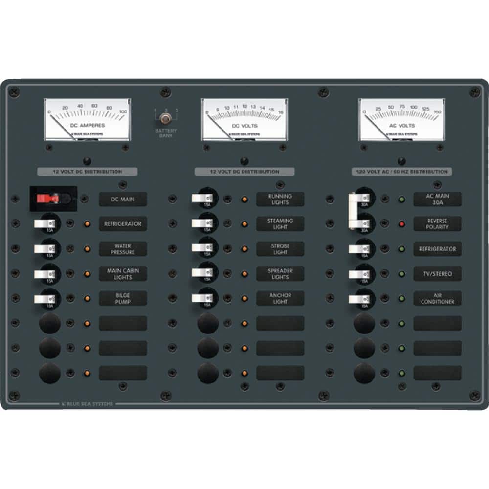 AC Main + 6 Positions/DC Main + 15 Positions Circuit Breaker Panel price history on PriceWatchPro