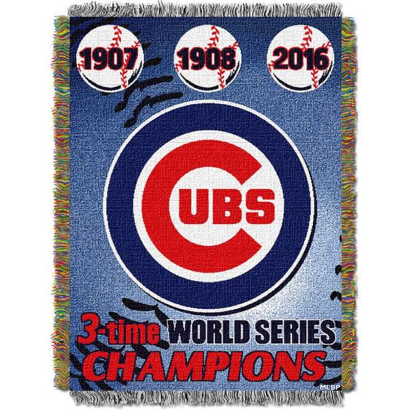 THE NORTHWEST GROUP Chicago Cubs Polyester Throw Blanket