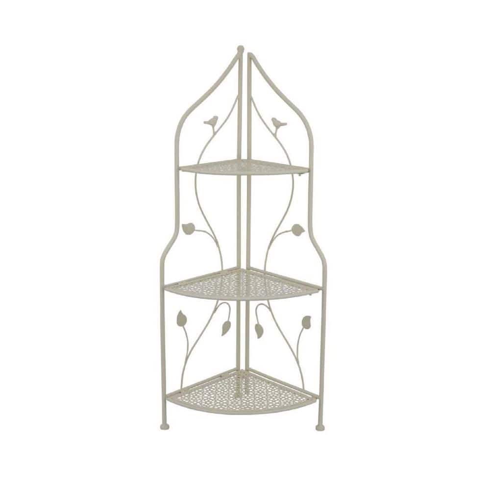 Modern 3-Tier White Metal Plant Stand (11 in. H x W 36.25 in. H) price history on PriceWatchPro