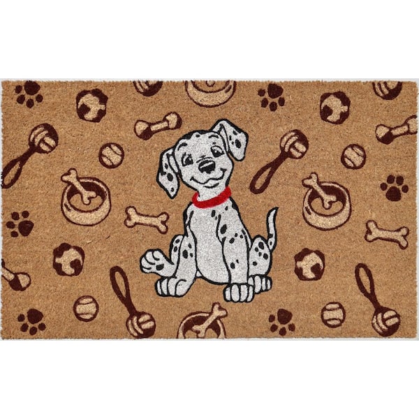 Vinyl Back Puppy 30 in. x 18 in. Coir Door Mat