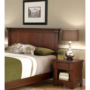 The Aspen Collection 2-Piece Rustic Cherry King/California King Headboard Bedroom Set