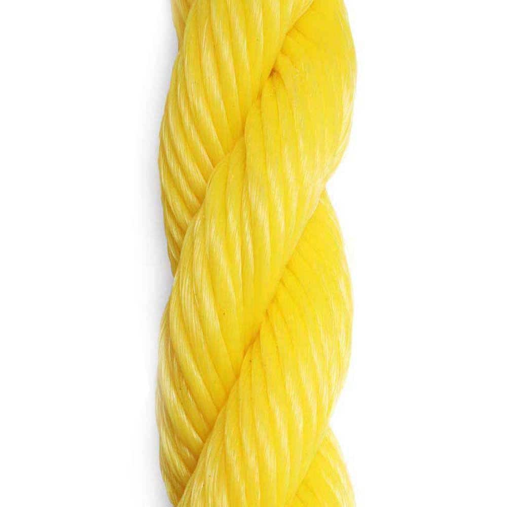 3/8 in. x 50 ft. Yellow 3-Strand Twisted Polypropylene Rope