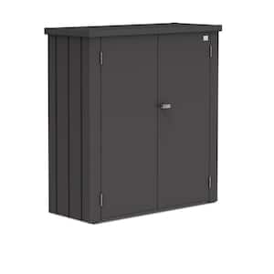 Romeo 51.9 in. W x 22.4 in. D x 55.1 in. H Metallic Dark Gray Steel Outdoor Storage Cabinet