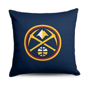 NBA Nuggets Double Down Printed Multicolor Throw Pillow 18 x 18