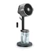 Shark FlexBreeze ProMist 13 in. 5 Speeds Pedestal Fan in Grey with Up to 24-Hr Battery, Oscillating, Corded or Cordless FA302