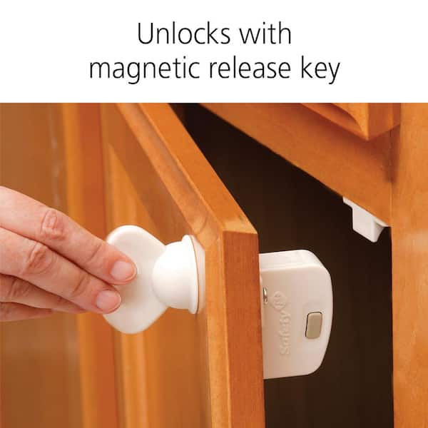 Child Baby Safety Door Limit Lock Cupboard Fridge Cabinet Key Free Knob Lock 