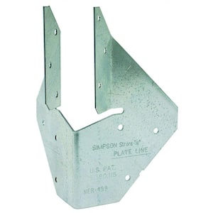 HCP 18-Gauge Galvanized Hip Corner Plate for 1-3/4 in. Engineered Wood