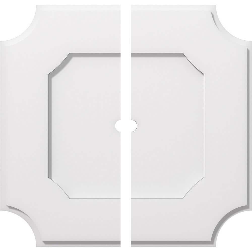 Locke 20" White PVC Contemporary Ceiling Medallion