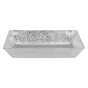 Terra Firma 20 in . Rectangle Bathroom Sink in Gray Nickel Plated Copper