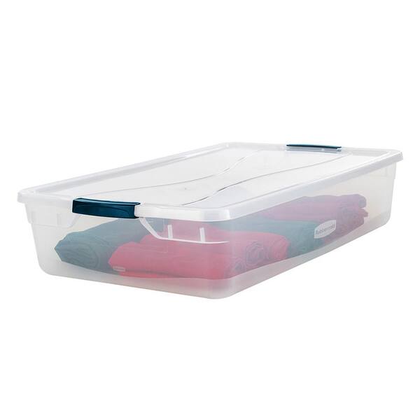 rubbermaid cleverstore clear 41 qt