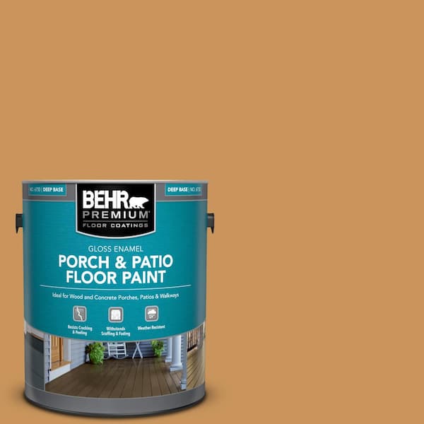 BEHR PREMIUM 1 gal. #M250-5 Burnt Pumpkin Gloss Enamel Interior ...