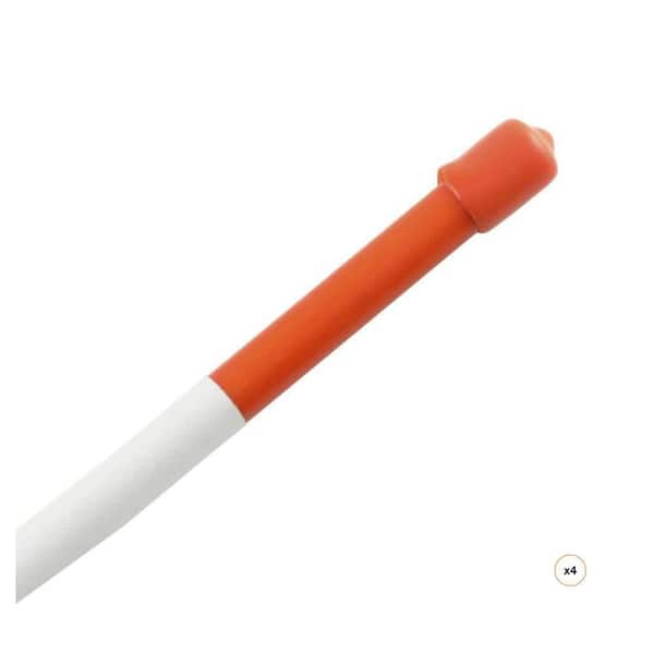 48 in. Orange Ground Mount Reflective Rod (4-Count)
