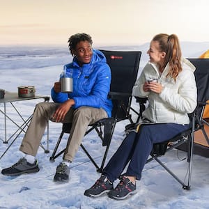Grey Heated Portable Camping Chair