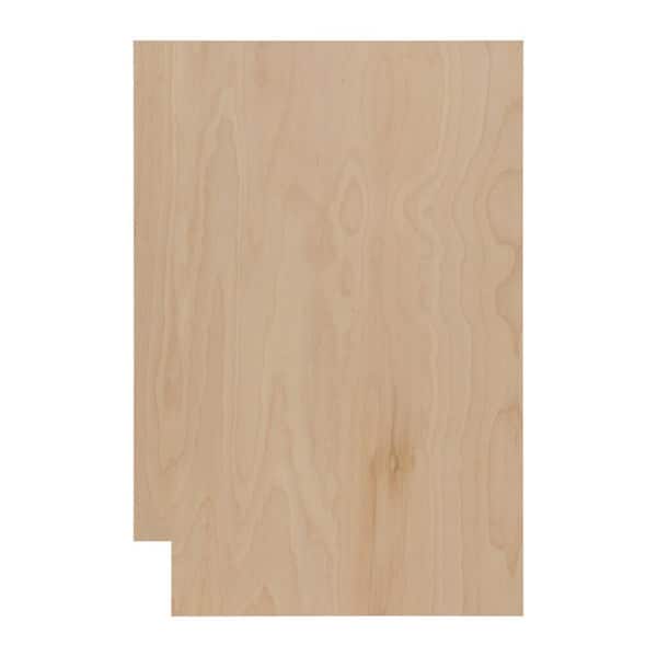 23.25 in. W x 34.5 in. H Base Cabinet Flush End Panel in Unfinished for ClickReady Technology