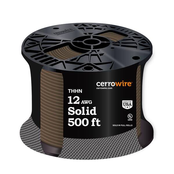 thumbnail interactive-video image 1 of 25' Of 12 Gauge GXL Automotive Wire - Brown, Made In The USA 1 of 3