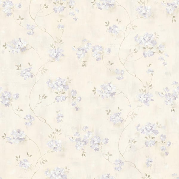 Chesapeake Rosemoor Lavender Country Floral Lavender Wallpaper Sample