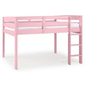 Tribeca Pink Solid Wood Twin Size Junior Loft Bed