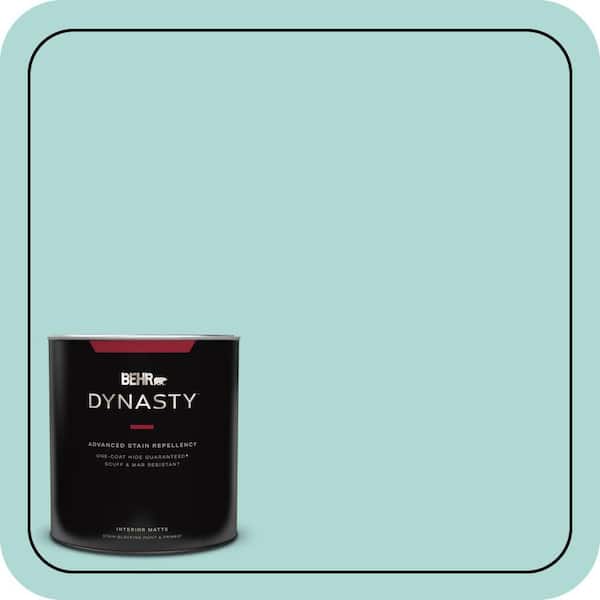 BEHR DYNASTY 1 qt. #M450-3 Wave Top One-Coat Hide Matte Interior Stain-Blocking Paint & Primer